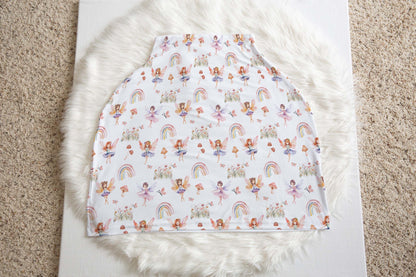 Fairy carseat cover, Fairies nursing cover - Fairy Garden