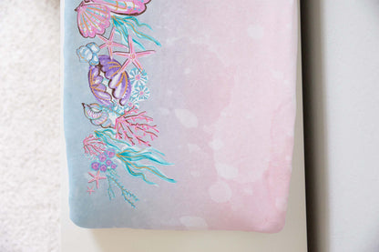 Under the sea Changing Pad Cover, Mermaid nursery, Sea nursery - Pink Mermaid