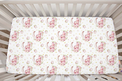 Pink unicorn Crib Sheet, Unicorn nursery decor - Magical Unicorn