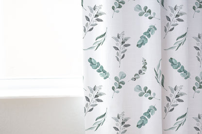 Eucalyptus Curtain, Single Panel, Leaves nursery decor - Greenery Woodland