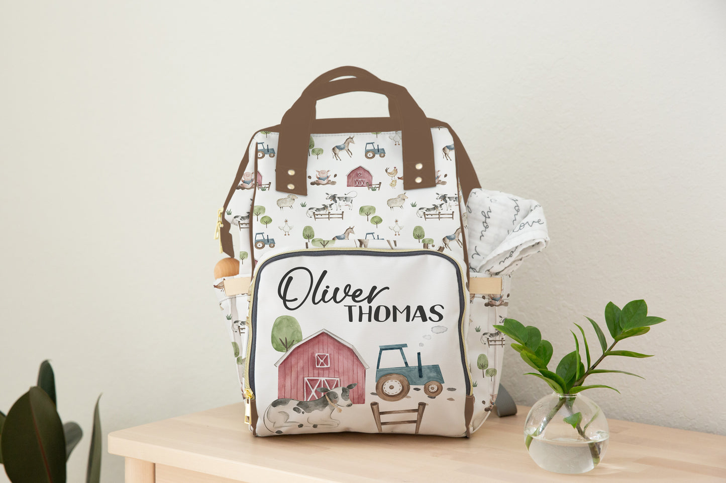 Personalized Farm diaper bag | Farm backpack - Farm Adventure