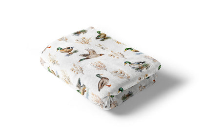 Mallard duck blanket, Duck baby bedding