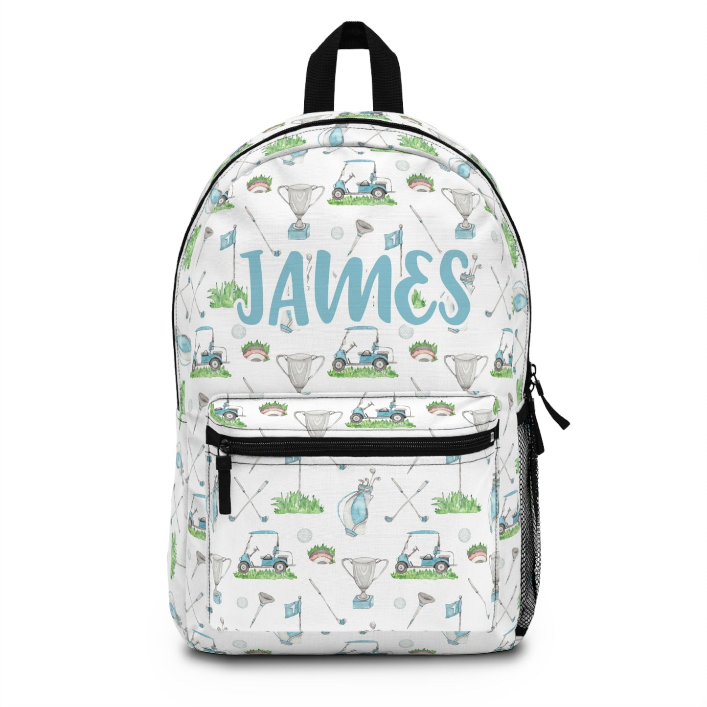 Custom name Golf Backpack, Boys Back To School Bag - Little Golfer