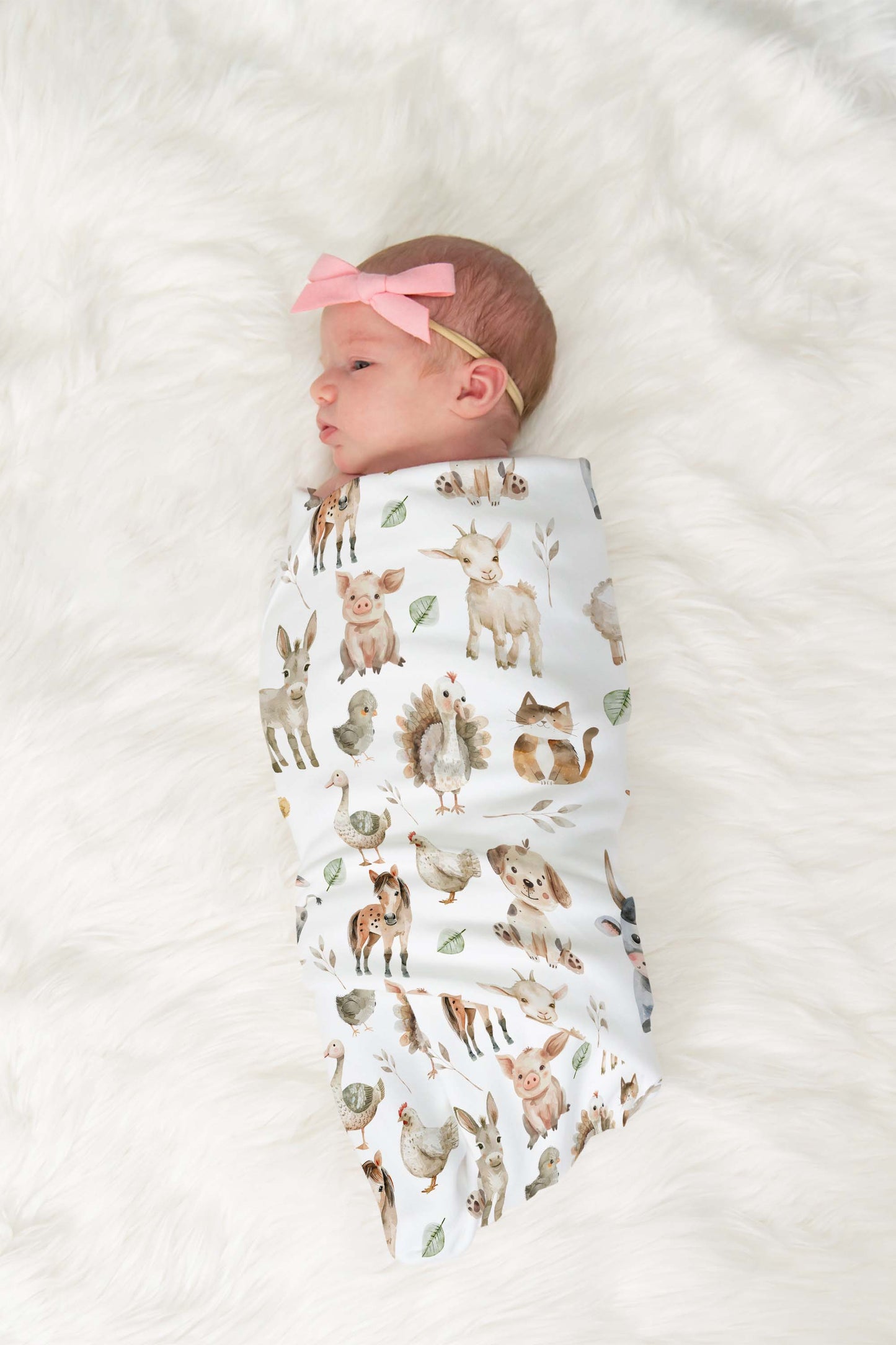 Farm animals Swaddle Set, Farm Swaddle - Happy Ranch