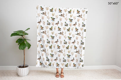 Mallard duck blanket, Duck baby bedding