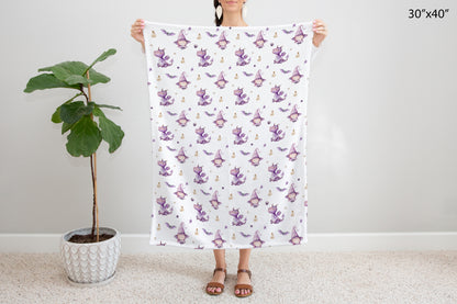 Halloween baby blanket, Girl Halloween blanket