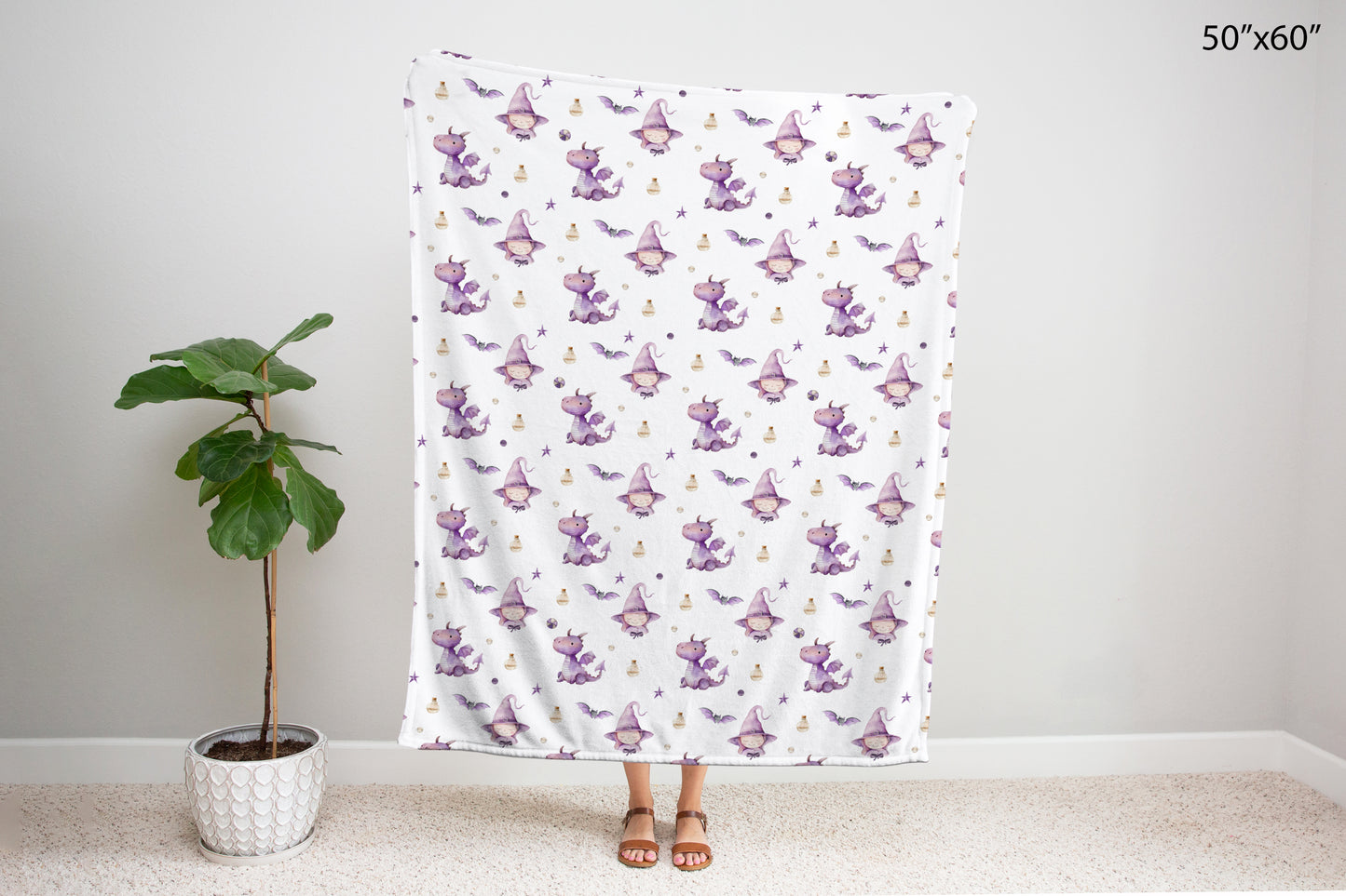 Halloween baby blanket, Girl Halloween blanket