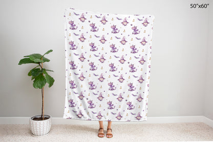 Halloween baby blanket, Girl Halloween blanket