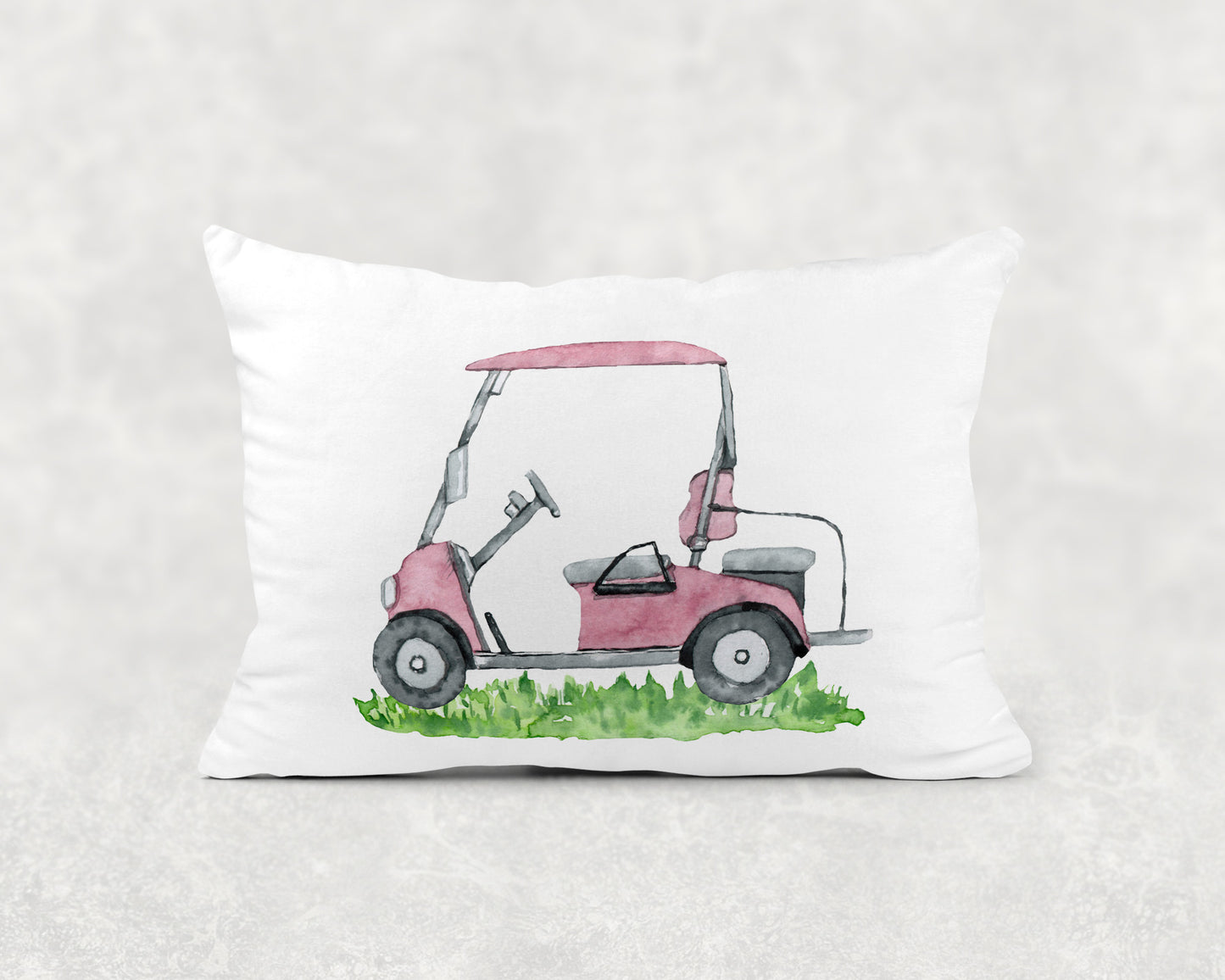 Pink golf pillow cover, Golf room decor - Pink Golf