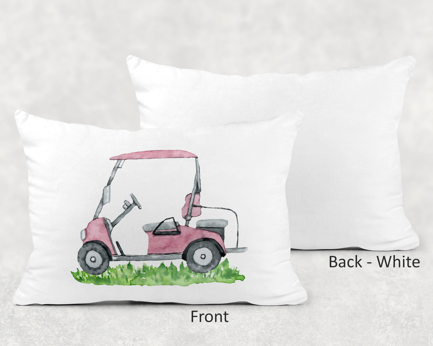 Pink golf pillow cover, Golf room decor - Pink Golf