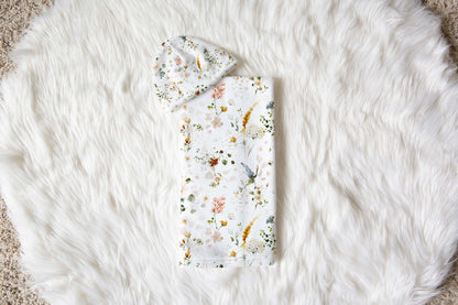 Wildflowers Swaddle Set, Floral Swaddle - Vintage Garden