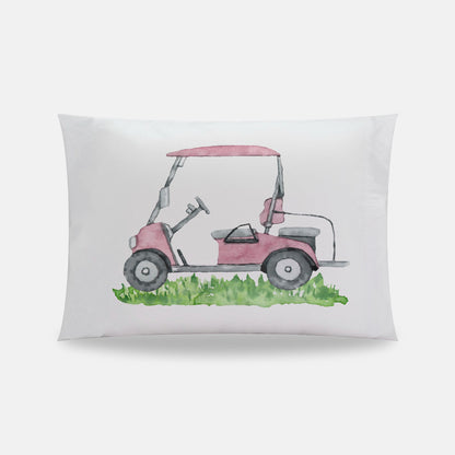 Pink golf pillow cover, Golf room decor - Pink Golf