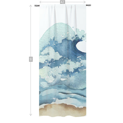 Surf Curtain, Single Panel, Surf room decor - Endless sea