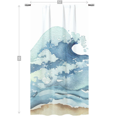 Surf Curtain, Single Panel, Surf room decor - Endless sea