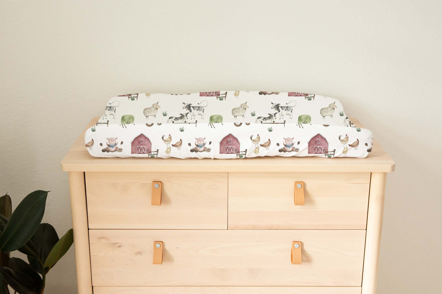 Farm Changing Pad Cover, Farm nursery decor - Farm Adventure