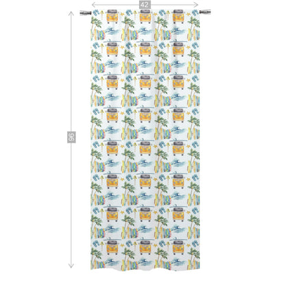 surf Curtain, Single Panel, Surf room decor - Endless sea