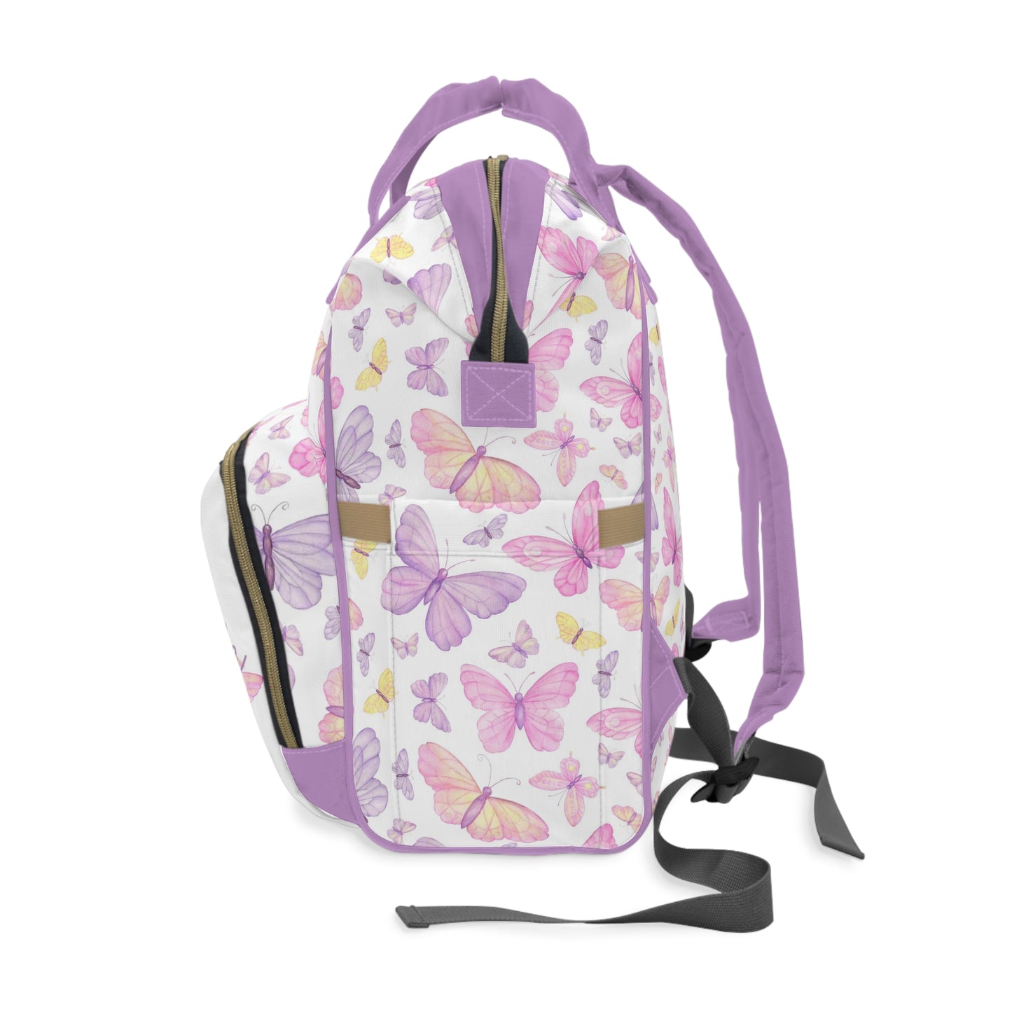 Personalized Butterfly diaper bag | Pink Butterfly baby backpack