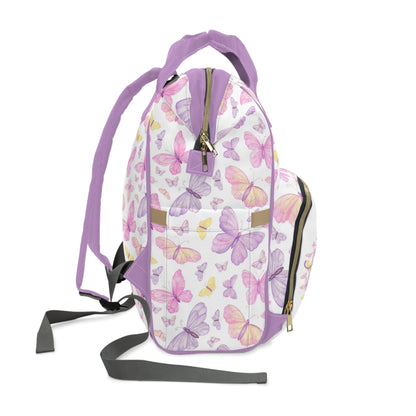 Personalized Butterfly diaper bag | Pink Butterfly baby backpack