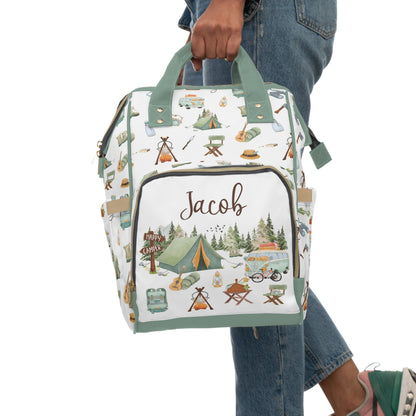 Personalized Camping diaper bag | Adventure baby backpack - Outdoor Adventures