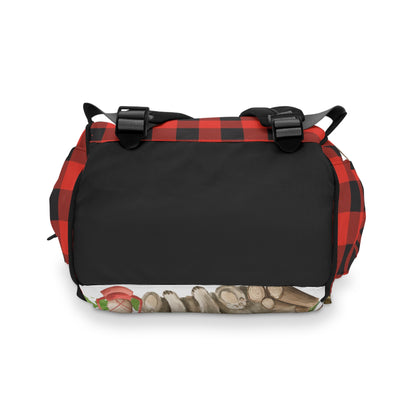 Personalized Bear diaper bag | Lumberjack baby backpack -