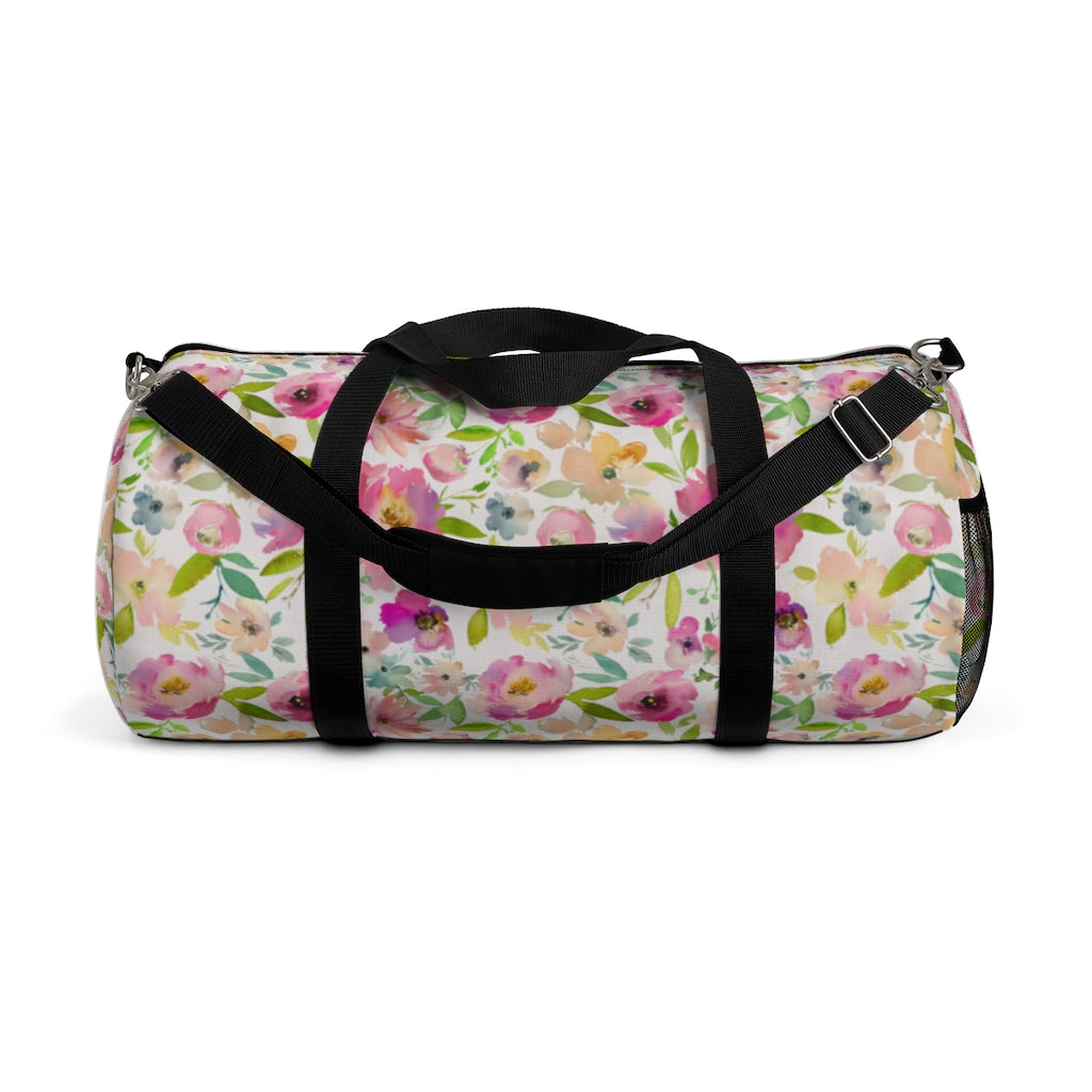 Floral Duffel Bag, Floral Overnight Bag - Spring Bloom