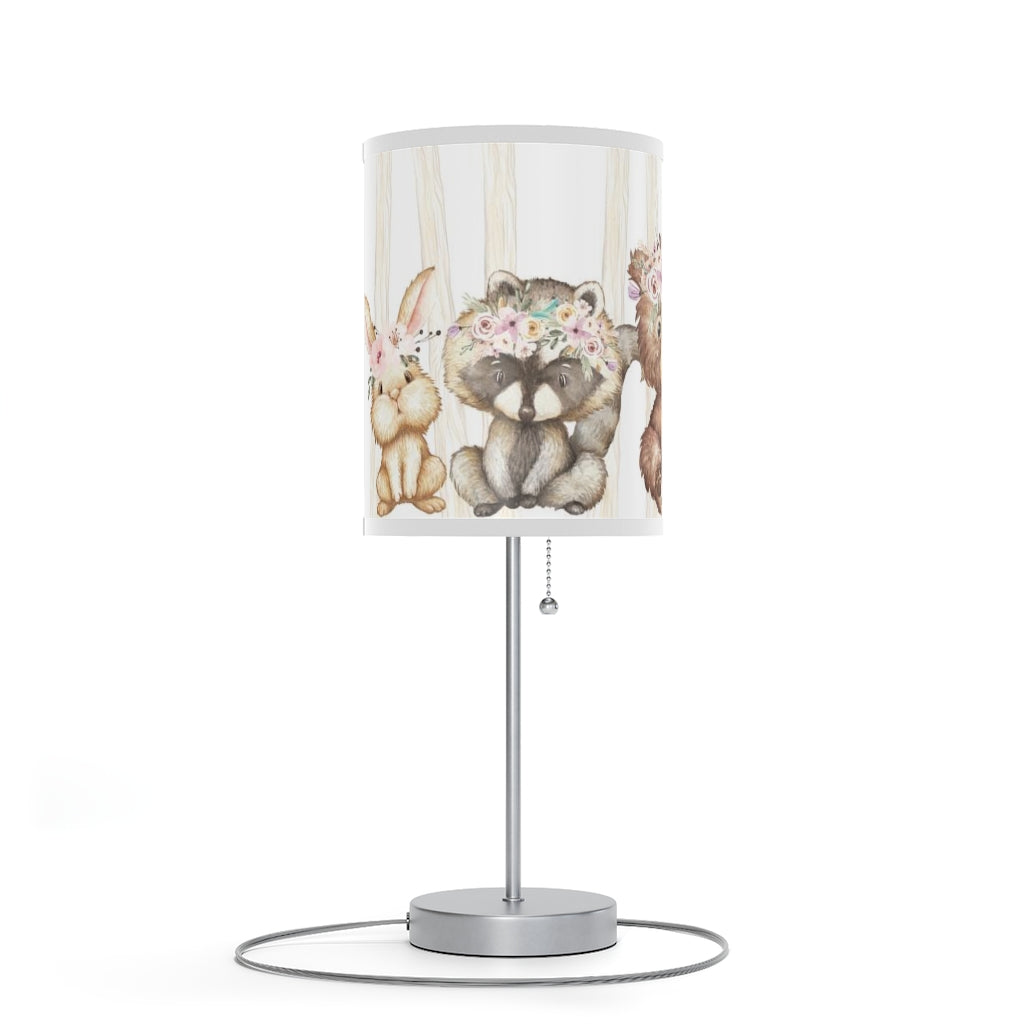 Woodland Animals table lamp, Woodland Nursery Decor - Forest Friends