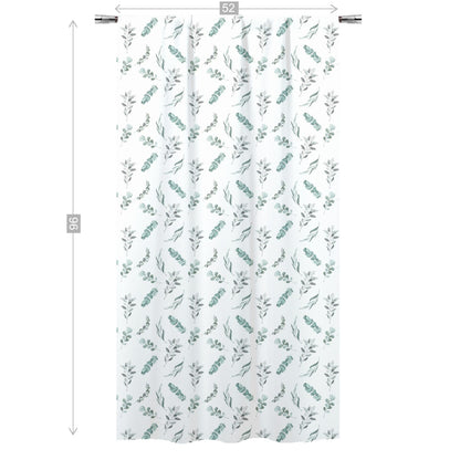 Eucalyptus Curtain, Single Panel, Leaves nursery decor - Greenery Woodland