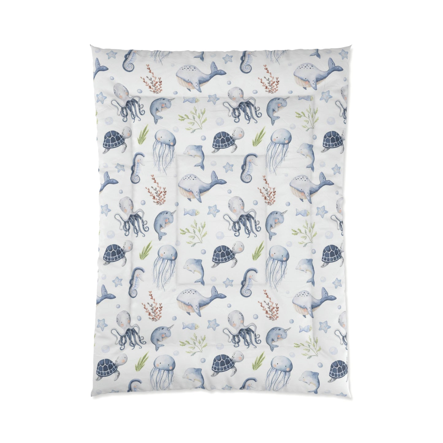 Under the sea Comforter, Sea animals nursery bedding - Little Ocean