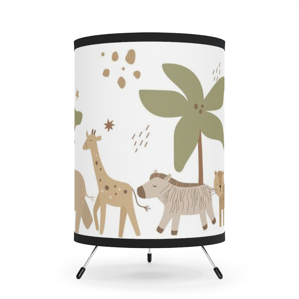 Safari Animals Lamp, Jungle Nursery Decor - Modern Safari