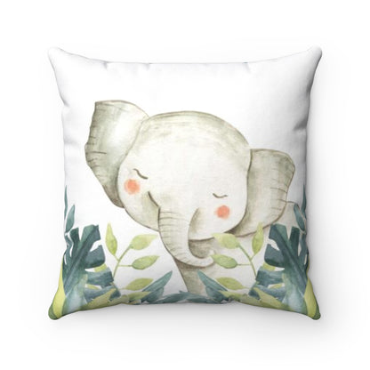 Elephant Pillow Cover, Safari Nursery Decor - Baby Africa