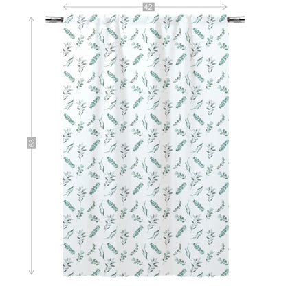 Eucalyptus Curtain, Single Panel, Leaves nursery decor - Greenery Woodland