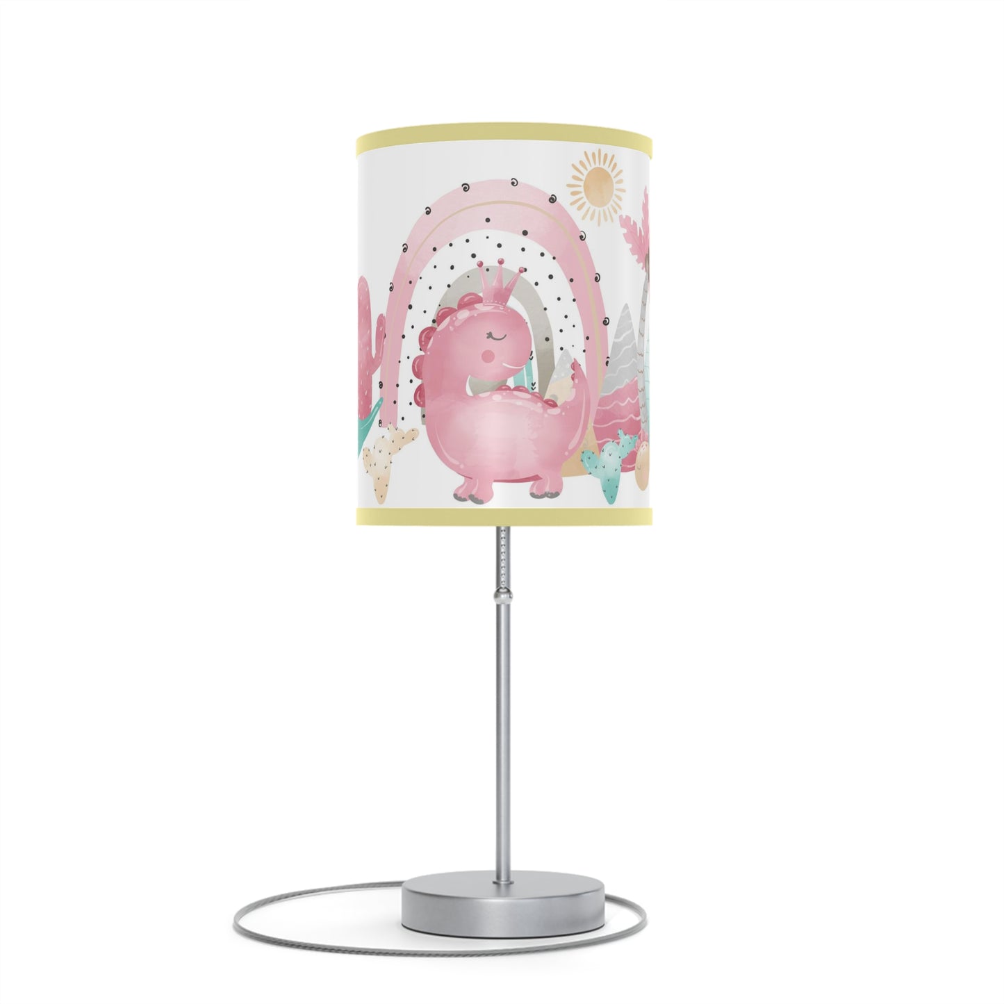 Pink dinosaur lamp, Dinosaur nursery decor, Pink Dinosaur