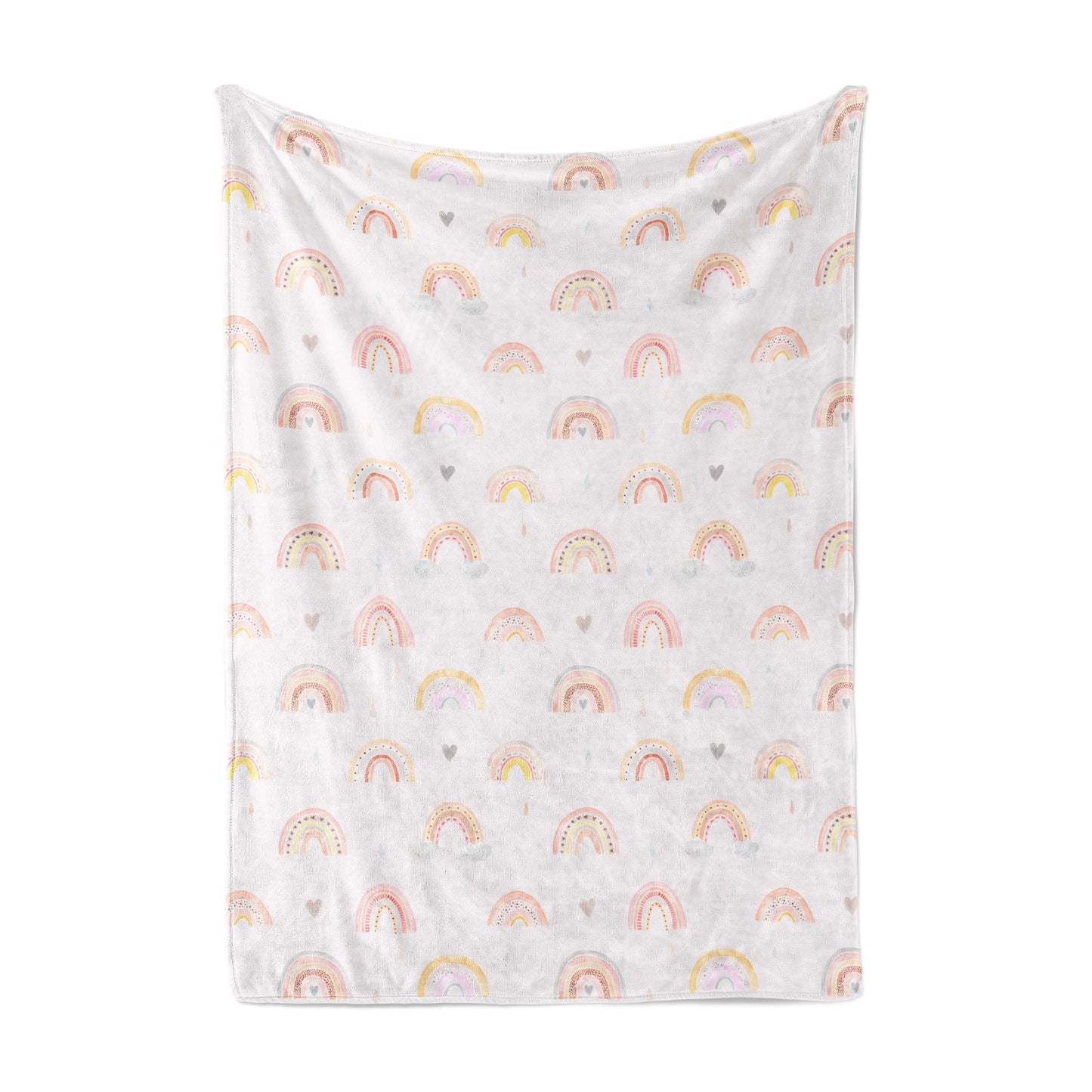 Rainbow Minky Blanket, Rainbow Nursery Bedding - Cotton Rainbow