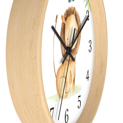 Lion Kids wall clock | Jungle nursery décor - Baby Africa