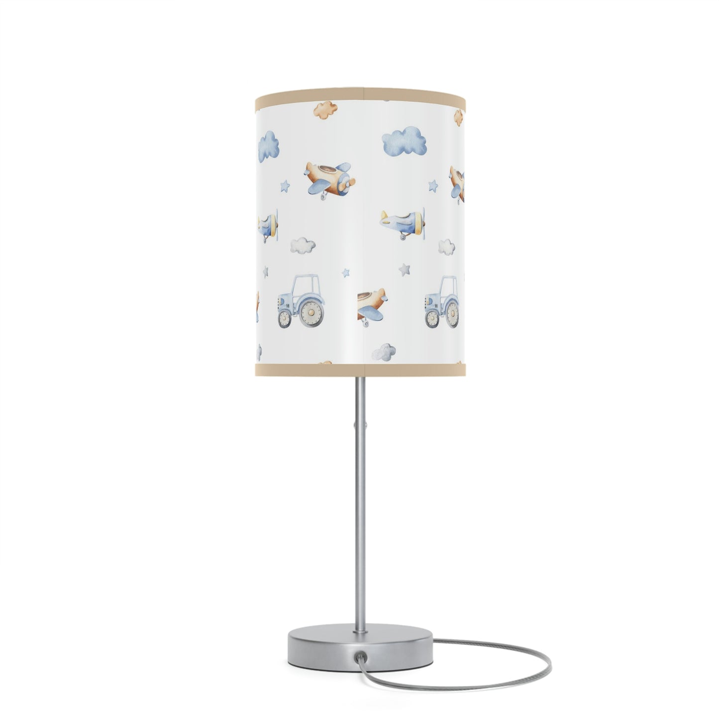 Transport Vehicles Lamp, Transportation nursery decor - Blue Transportation