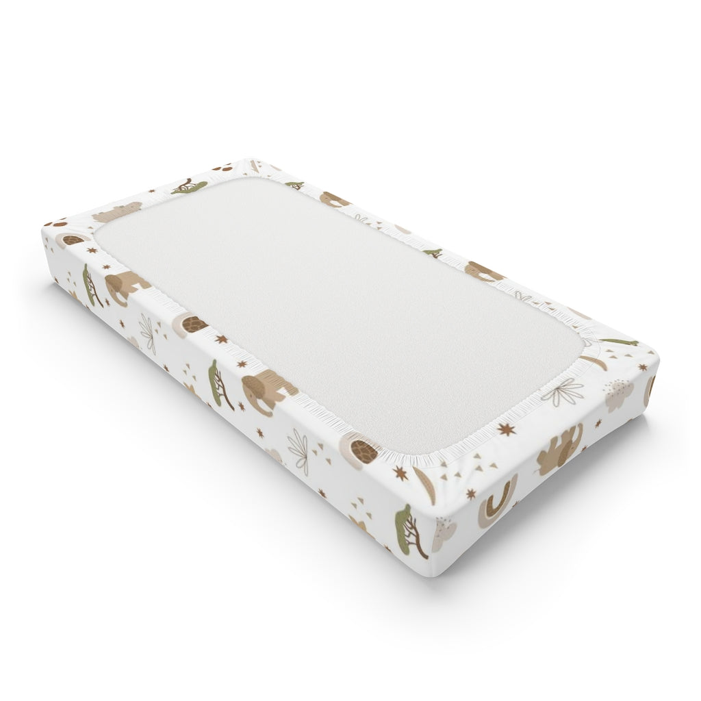 Safari Changing Pad Cover, Jungle nursery decor - Modern Safari