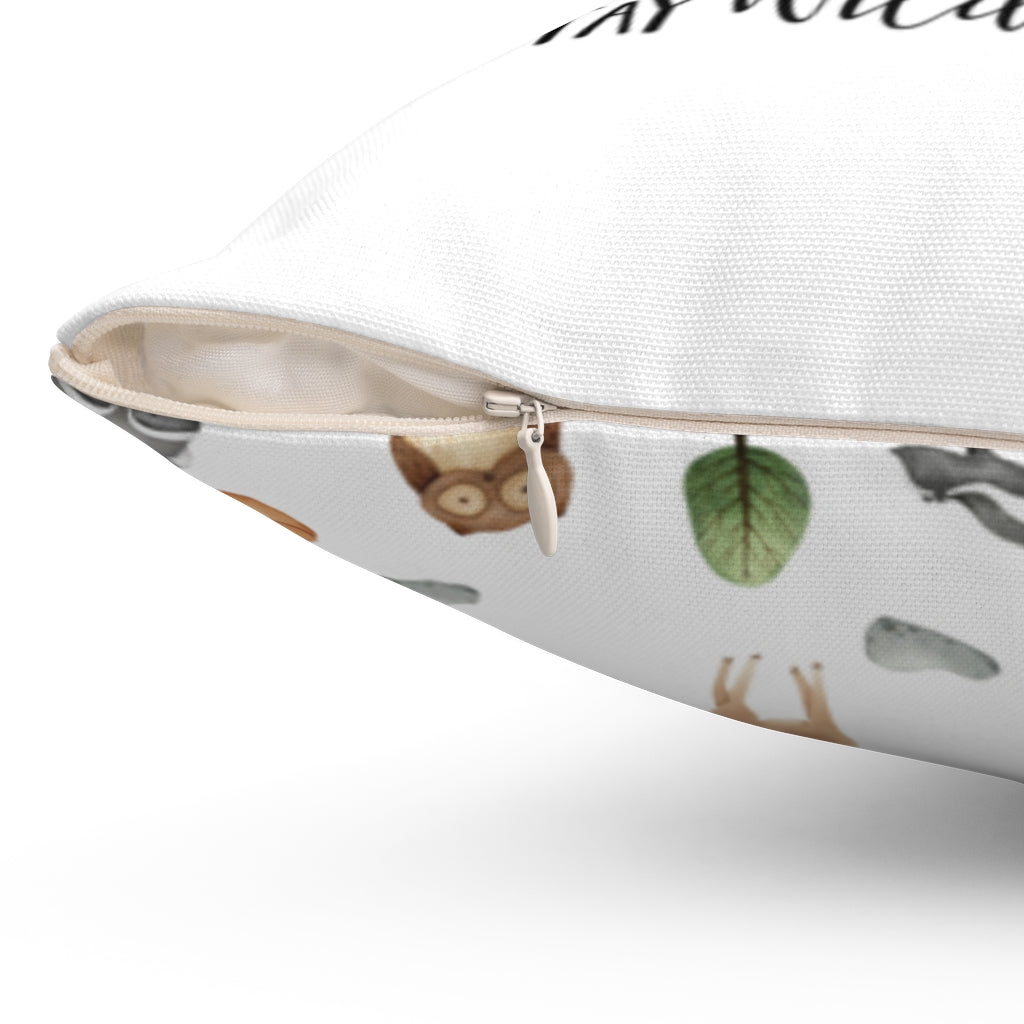 Woodland Animals Pillow cover, Woodland Nursery Decor - Tiny Woodland