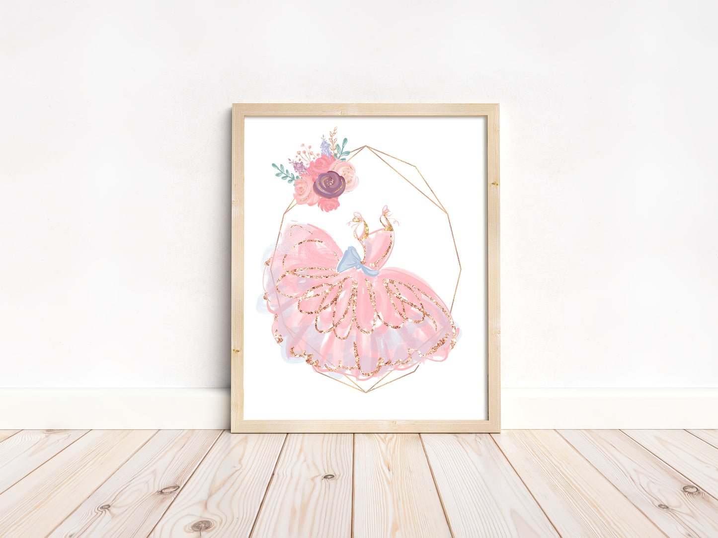 Personalized Ballerina Wall Art, Ballet Nursery Décor Set of 3 Unframed Prints - Sweet Ballet