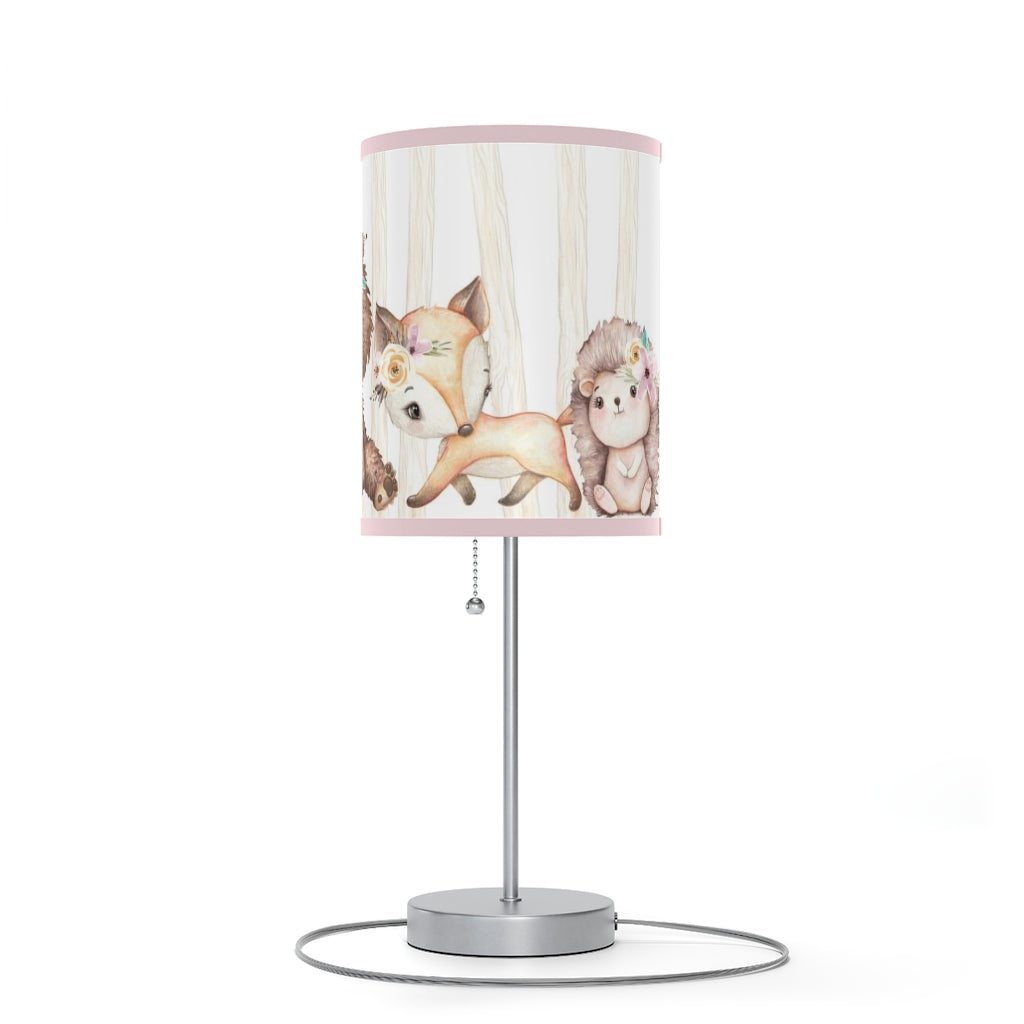 Woodland Animals table lamp, Woodland Nursery Decor - Forest Friends