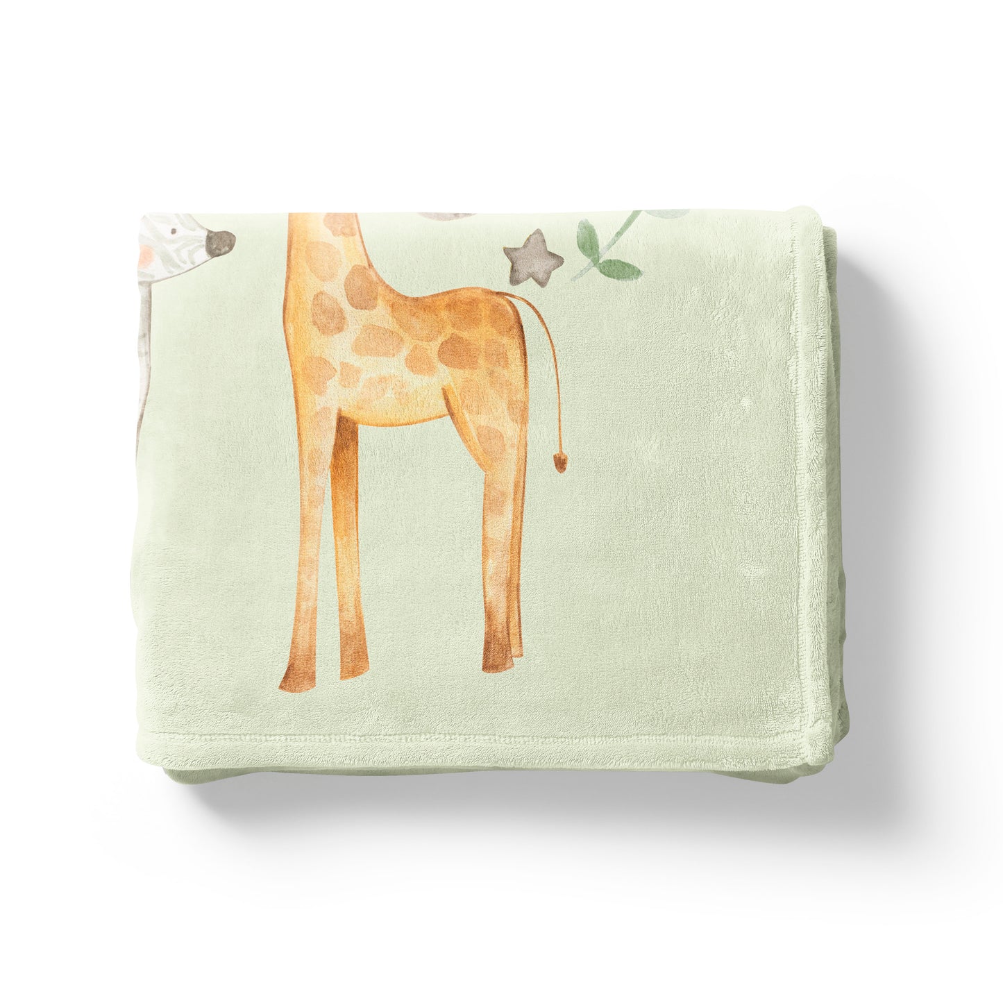 Hello Little One Safari Minky Blanket, Jungle Nursery Bedding - Baby Africa