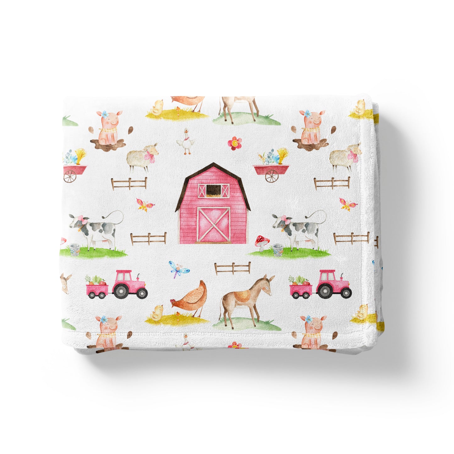 Farm girl blanket, Girl Farm Nursery Bedding - Farm Sweet Farm