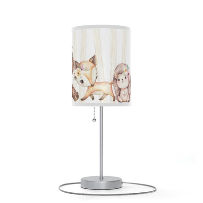 Woodland Animals table lamp, Woodland Nursery Decor - Forest Friends