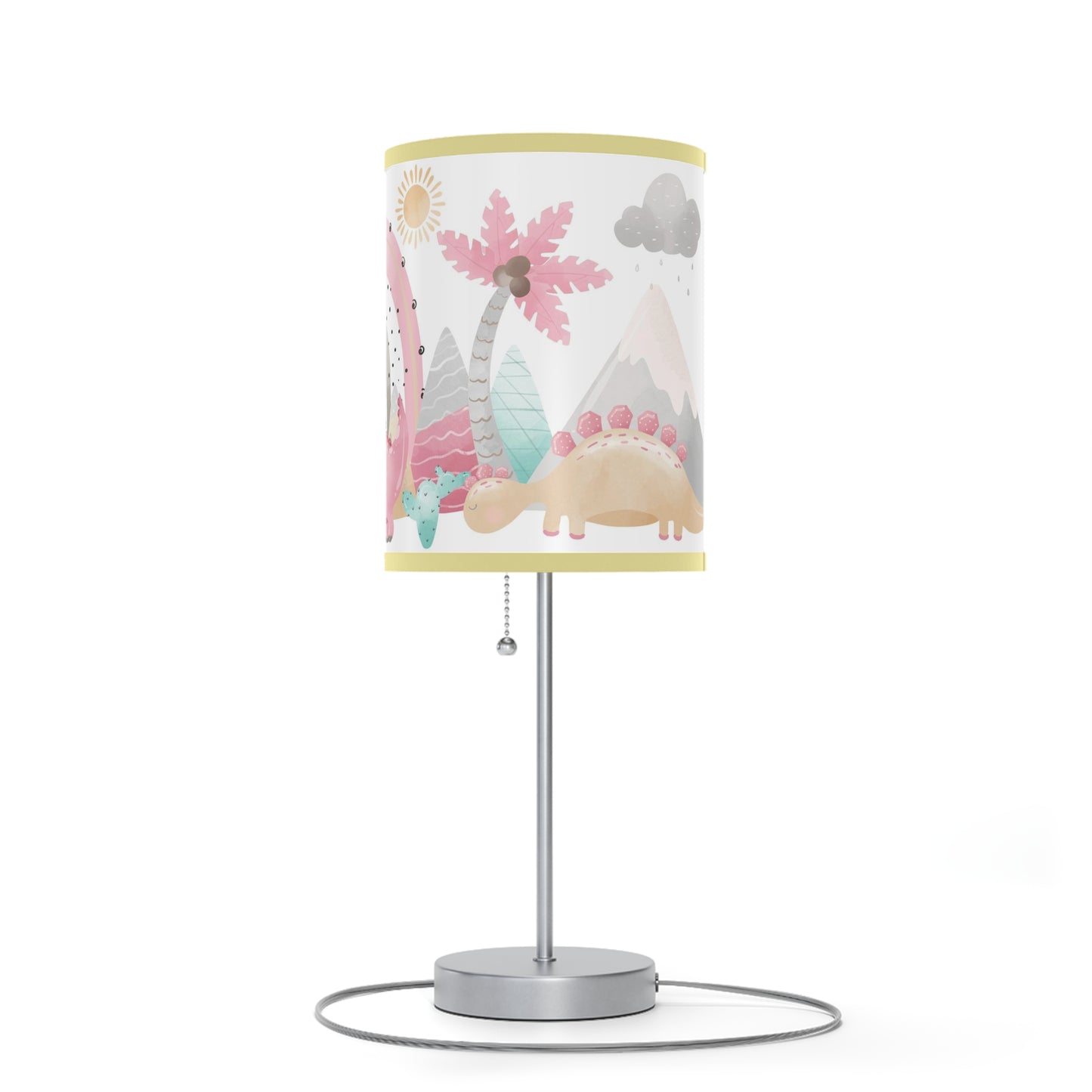 Pink dinosaur lamp, Dinosaur nursery decor, Pink Dinosaur