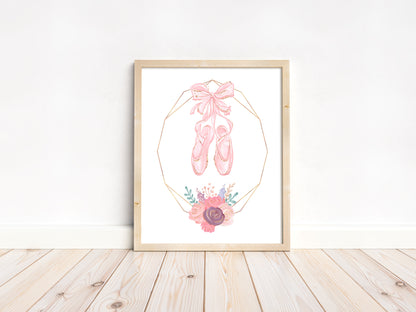 Personalized Ballerina Wall Art, Ballet Nursery Décor Set of 3 Unframed Prints - Sweet Ballet