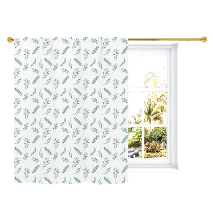 Eucalyptus Curtain, Single Panel, Leaves nursery decor - Greenery Woodland