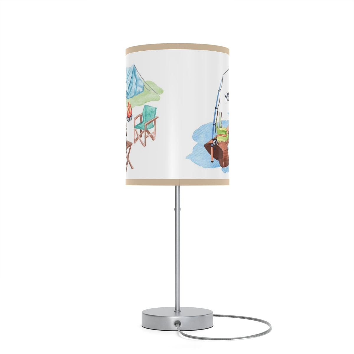 Fishing table lamp, Gone fishing nursery decor - Little Fisherman