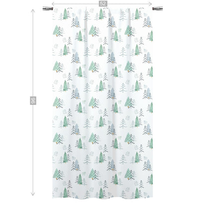 Scandinavian Pine Trees Curtains, Forest Nursery Decor - Scandi Woodland