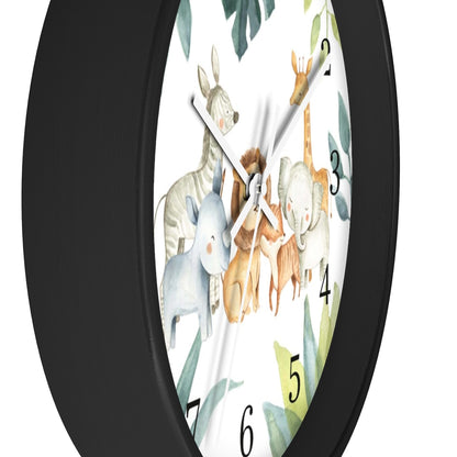 Safari Animals Kids Wall Clock | Jungle Nursery Decor  - Baby Africa