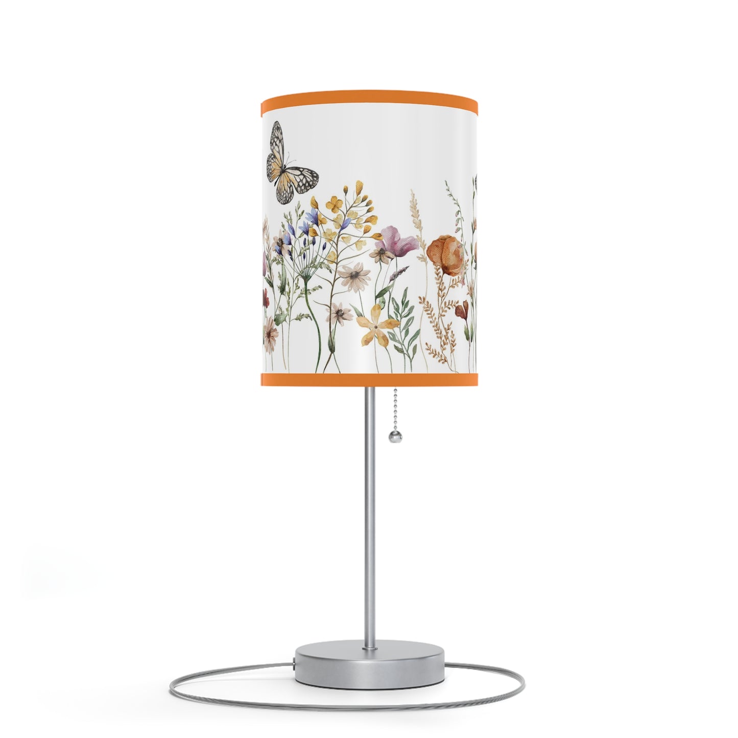 Wildflowers table lamp, Butterfly nursery decor - Butterfly Garden