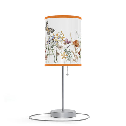 Wildflowers table lamp, Butterfly nursery decor - Butterfly Garden